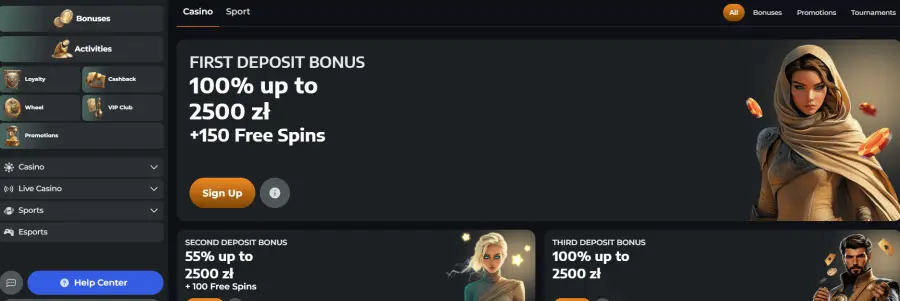 Spinsahara casino
